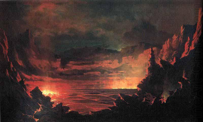 Kilauea Caldera,, Jules Tavernier